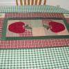 "Apple Of My Eye"  Custom Quilted Table Runner