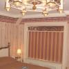 Carousel  Guest Room  Fabric Laminated Roller Shade & Custom Mirrored Cornice